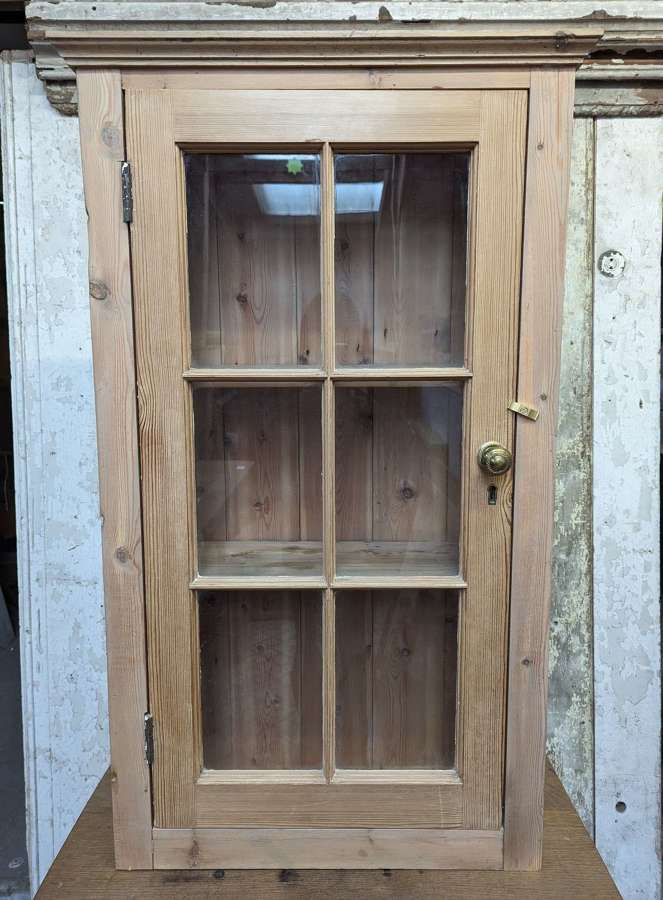 M1899 A PINE CUPBOARD MADE USING RECLAIMED STRIPPED PINE ELEMENTS