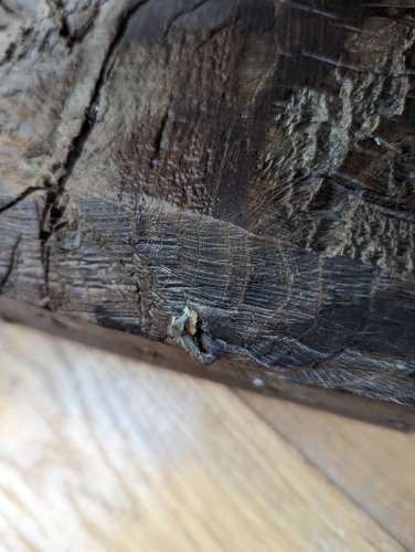 M1929 RUSTIC RECLAIMED OAK BEAM FOR PROJECT / MANTEL OVER WOOD BURNER