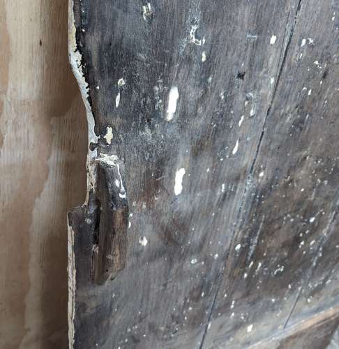 DI0912 VERY OLD RUSTIC RECLAIMED OAK INTERNAL PLANK DOOR C.1780