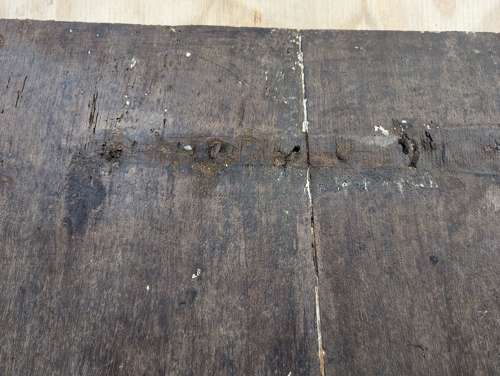 DI0912 VERY OLD RUSTIC RECLAIMED OAK INTERNAL PLANK DOOR C.1780