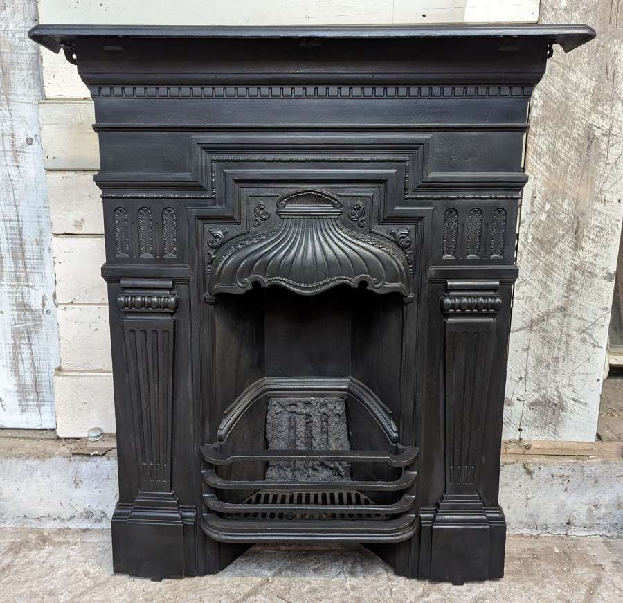 FC0203 A RECLAIMED VICTORIAN CAST IRON COMBINATION FIRE
