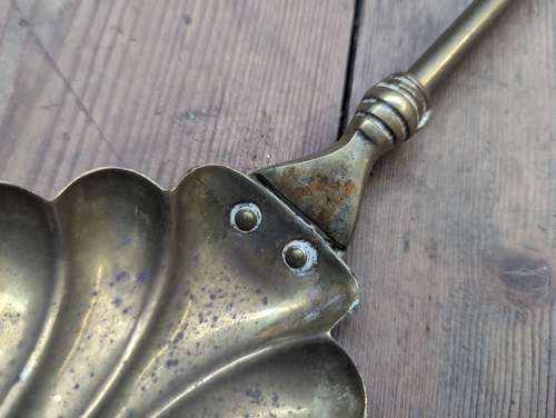 M1942 SET OF 3 ANTIQUE BRASS RECLAIMED FIRE TOOLS SET / COMPANION SET