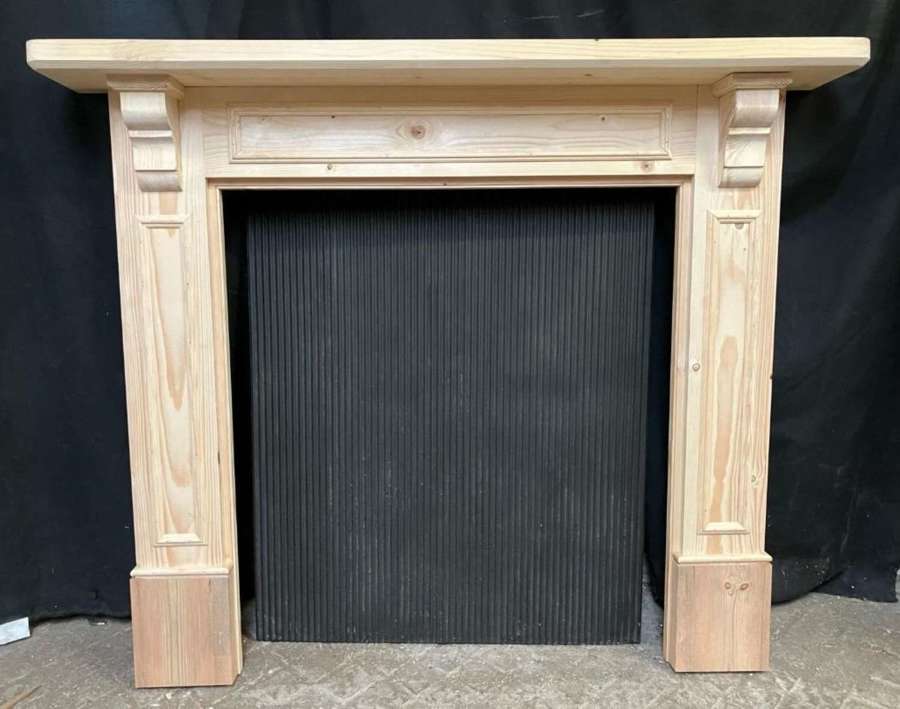 FS0323 MADE TO MEASURE PINE FIRE SURROUND MAX OPENING 90CM X 90CM