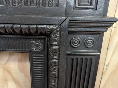 FS0339 RECLAIMED VICTORIAN CAST IRON FIRE SURROUND 2 AVAILABLE SOLD SEPERATELY