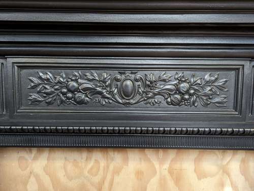 FS0339 RECLAIMED VICTORIAN CAST IRON FIRE SURROUND 2 AVAILABLE SOLD SEPERATELY