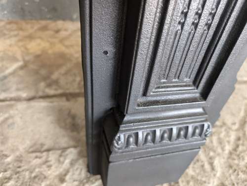 FS0355 AN ELEGANT ORNATE RECLAIMED VICTORIAN CAST IRON FIRE SURROUND