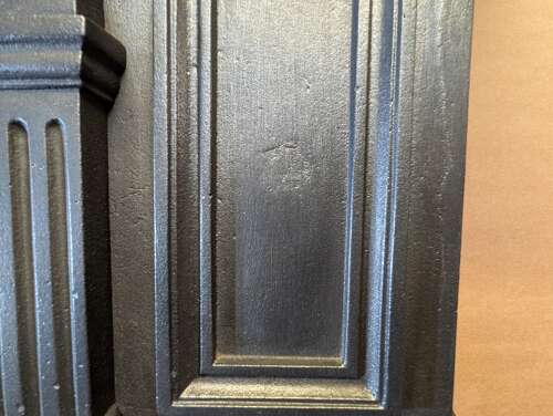 FS0379 A VERY LARGE HANDSOME RECLAIMED CAST IRON FIRE SURROUND C.1900