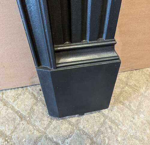 FS0379 A VERY LARGE HANDSOME RECLAIMED CAST IRON FIRE SURROUND C.1900