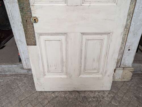 DB0500 A RECLAIMED 5 PANEL PINE DOOR FOR INTERNAL / EXTERNAL USE
