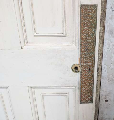 DB0500 A RECLAIMED 5 PANEL PINE DOOR FOR INTERNAL / EXTERNAL USE