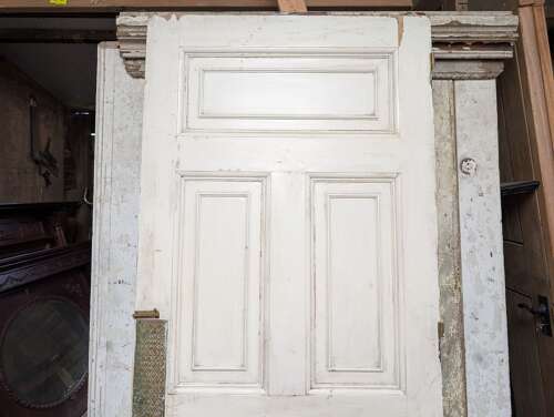 DB0500 A RECLAIMED 5 PANEL PINE DOOR FOR INTERNAL / EXTERNAL USE