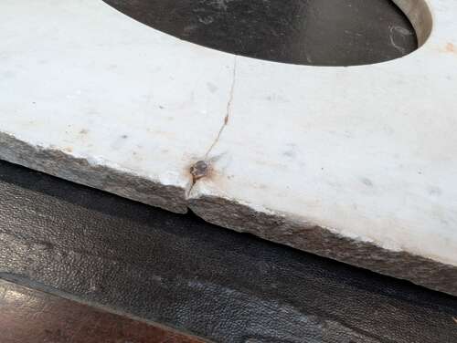 M2152 A RECLAIMED MARBLE SINK / WASHSTAND TOP