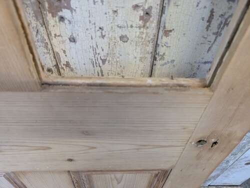 DI1034 RECLAIMED STRIPPED PINE 4 PANEL INTERNAL DOOR FOR GLAZING
