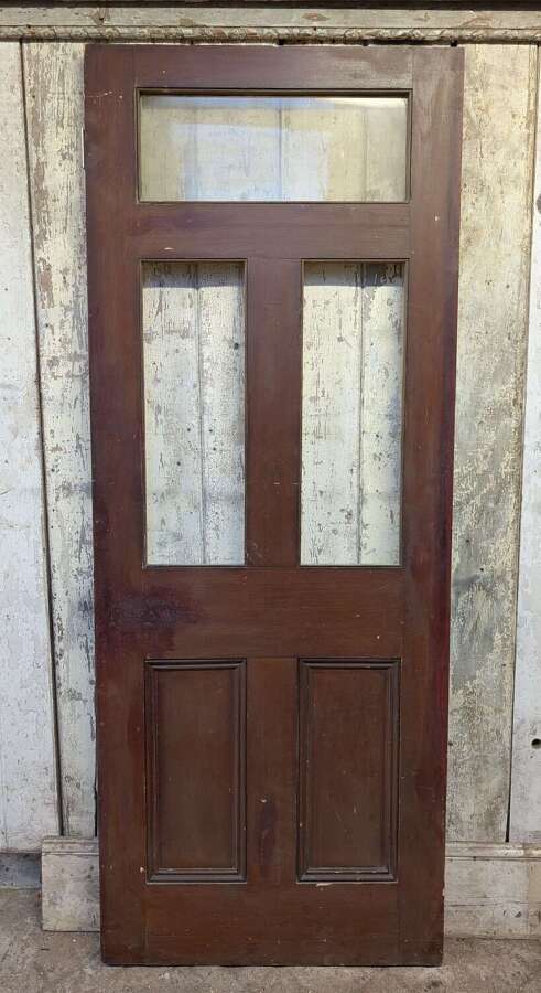 DI1050 RECLAIMED FIVE PANEL PINE INTERNAL DOOR WITH GLAZING