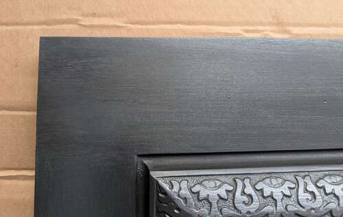 FT0043 A RECLAIMED ANTIQUE CAST IRON FIRE TRIM / WOOD BURNER TRIM