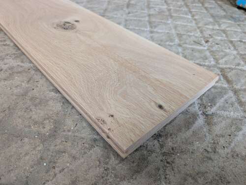 M2329 SOLID OAK PLANKS, FLOOR BOARDS, 23cm x 300cm x 2.2cm. T & G.
