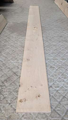 M2330 SOLID OAK PLANKS, FLOOR BOARDS, 28cm x 300cm x 2.2cm. T & G.