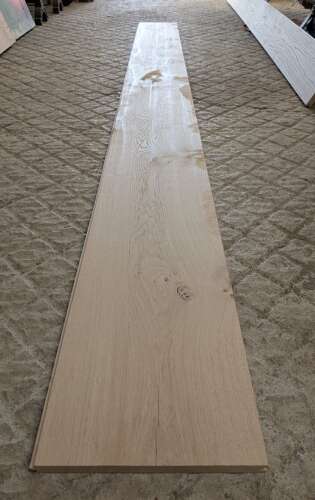 M2330 SOLID OAK PLANKS, FLOOR BOARDS, 28cm x 300cm x 2.2cm. T & G.