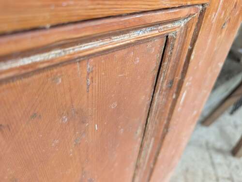 DI1116 RECLAIMED 4 PANEL VICTORIAN STRIPPED PINE INTERNAL DOOR