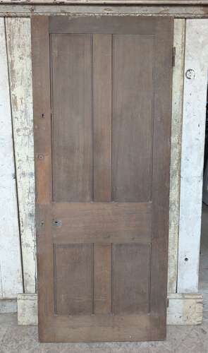DB0798 A RECLAIMED SOLID OAK INTERNAL / EXTERNAL DOOR