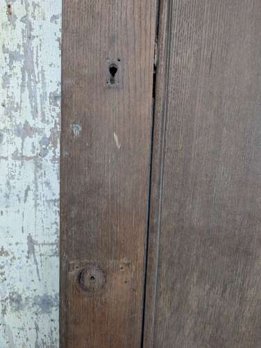 DB0798 A RECLAIMED SOLID OAK INTERNAL / EXTERNAL DOOR